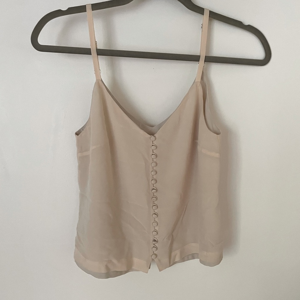 Madewell silk button tank